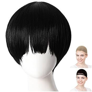 HARMATE cha cha ソフトブラックショートウィッグ Amazon.co.jp: Hawkko ウィッグ メンズ かつら ショート フル